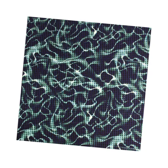 Digital Wave Lightning Printed Spandex Fabric {5}