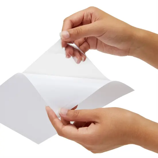 50-Pack Clear Adhesive Pockets Sleeves 5x8 for Index Card and Planners, Bulk Top Load Plastic Label Holder Protector for Photos, Note Cards, Office Supplies, Small Business {7}