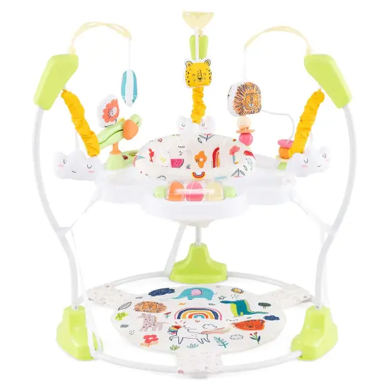 Costway Baby Stationary Activity Center Infant Jumper with Removable Foot Pad Blue/Navy/Yellow/Pink {8}