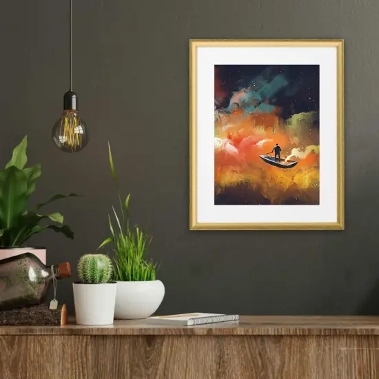 Elegant Gold Frame, 16x20" Hang Horizontally or Vertically {2}