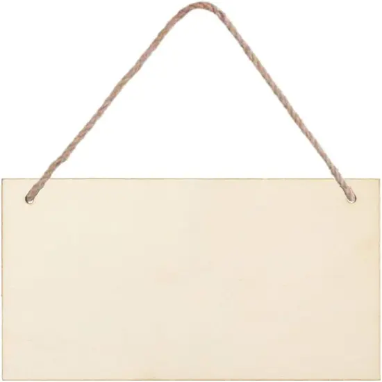 3pcs Unfinished Wood Sign Blank Rectangle {2}