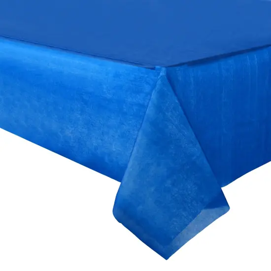 6 Pack Plastic Royal Blue Tablecloth for Parties, Rectangular Table Decorations, 54 x 108 Inches, Disposable Table Cover for Birthday, Graduation Party Supplies {6}