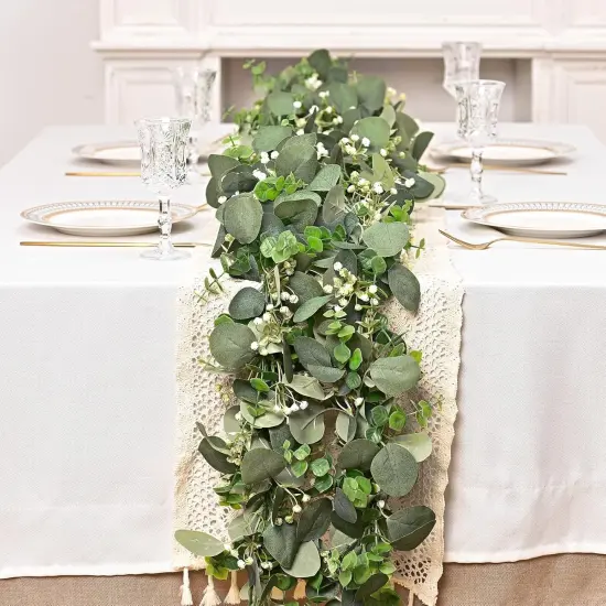 2 Packs 6FT Artificial Eucalyptus Garland {4}