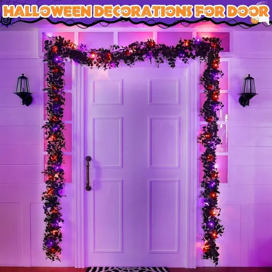 [Dual Color & Timer] 6 Ft by 10 Inch Halloween Garland {3}
