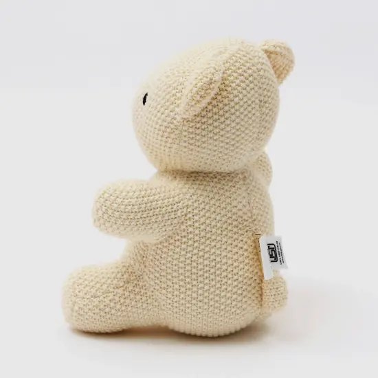 100% Handmade Cotton knitted Soft Bubu Plush Toy/Soft toys ivory {3}