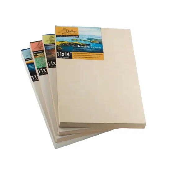 Da Vinci Pro Resist-Grip Coarse Textured Gesso Board, 2" Depth Multipack Art Boards for Painting, White Acrylic Polymer with Quartz Sand, Warp-Resistant Cradled and Sealed MDF Panel {7}