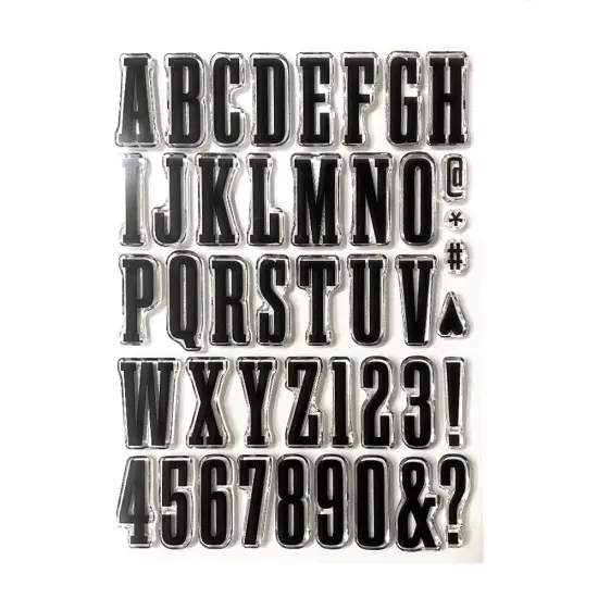 Elizabeth Craft Clear Stamps-Bold Alphabet {1}