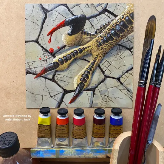 Creative Mark Staccato Synthetic Art Paint Brush - Assorted Filbert Brush Set of 8 - Long Handle, Hand-Crafted Artist Paint Brush Set - Multimedia Fine Art Paint Brushes {7}