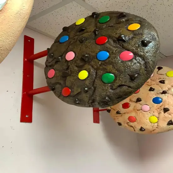 Hanging M & M Chocolate Cookie Over Sized Statue {3}