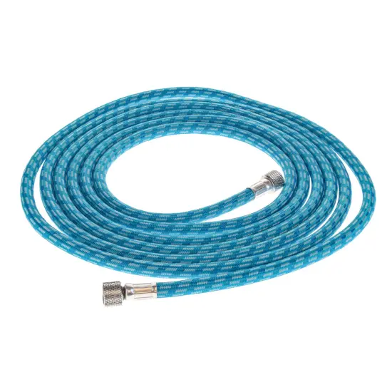 Master Airbrush Super Premium 10 Foot Nylon Braided Airbrush Hose with Silicone Tubing - Standard 1/8" Size Fitting Ends, Flexible, Durable {1}