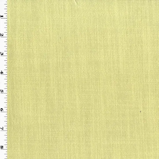 Chartreuse Green Slub Woven Home Decorating Fabric By the Yard {1}