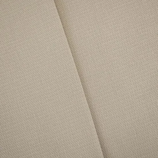 Creamy Taupe Beige Cotton Pique Home Decorating Fabric By the Yard {1}