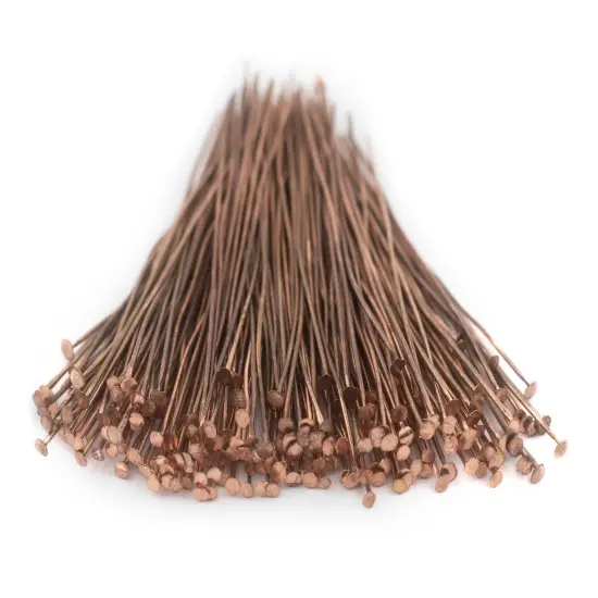 The Bead Chest Copper 21 Gauge 2.5 Inch Head Pins (Approx 100 pieces) {3}