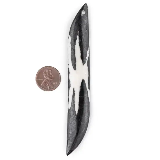 The Bead Chest Star Wing-Shaped Batik Bone Pendant (110mm) {2}