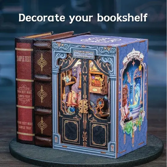 Book Nook Wizardi Miniature - Soul Travel Agency Roombox Kit {4}