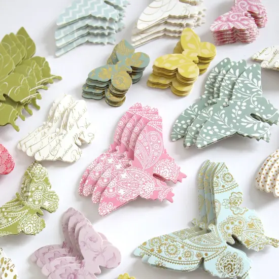 Paper Butterfly Embellishments {4}