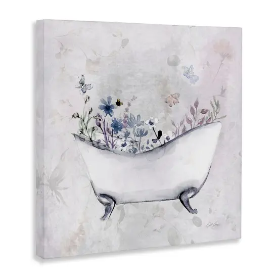 Stupell Industries Delicate Bath with Botanics Canvas Design by Stella Chang {3}