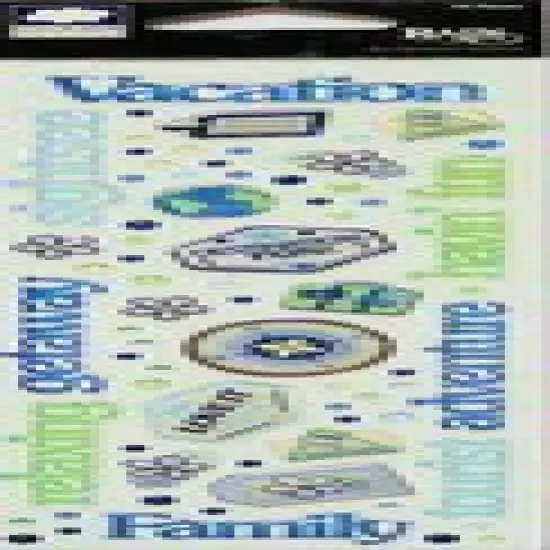 Cloud 9 Design Rain Dots Vacation Self-Adhesive Words & Shapes Stickers {1}