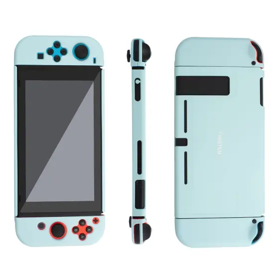 For Nintendo Switch Protective Case, Hard Dockable Shell Cover Skin for Girls Boys, Blue {6}