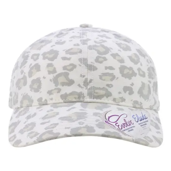 Infinity Her&reg; Women's Garment Washed Fashion Print Cap Snow Leopard {1}