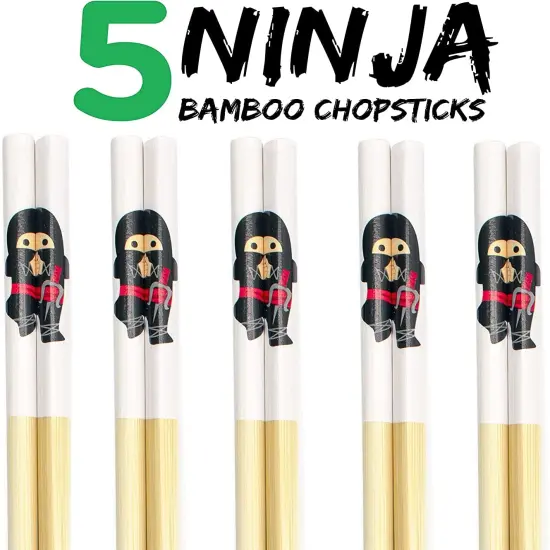 Ninja Bamboo Chopstick Set of 5 {3}