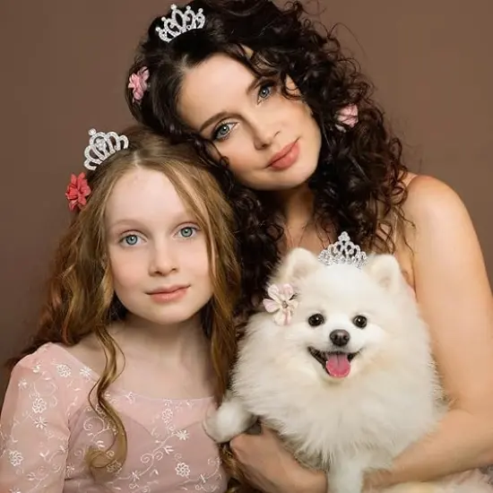 Small Tiara Mini Tiara Small Crown Tiara for Little Girls Mini Tiara Princess Crown with Face Glitter {5}