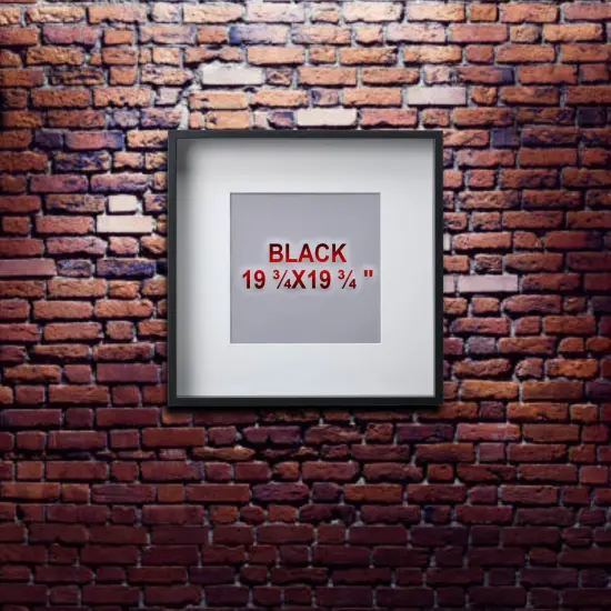 Black Frame with Mount, 19&frac34;x19&frac34;" &ndash; Deep Frame, No-Nail Hanging, Gallery Ready! {3}