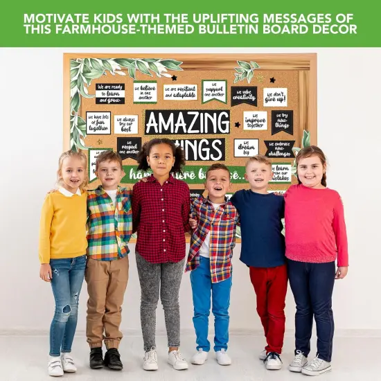 105 Pcs Cutouts Modern Farmhouse Classroom Decor {3}