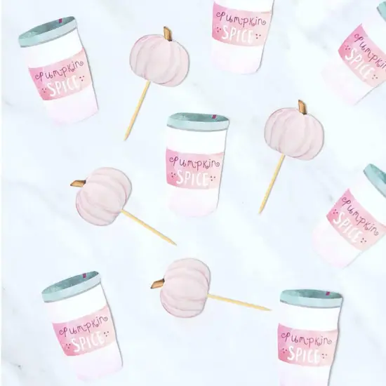 Little Pumpkin Cupcake Toppers, Thanksgiving Birthday Baby Shower Fall Theme Party {2}