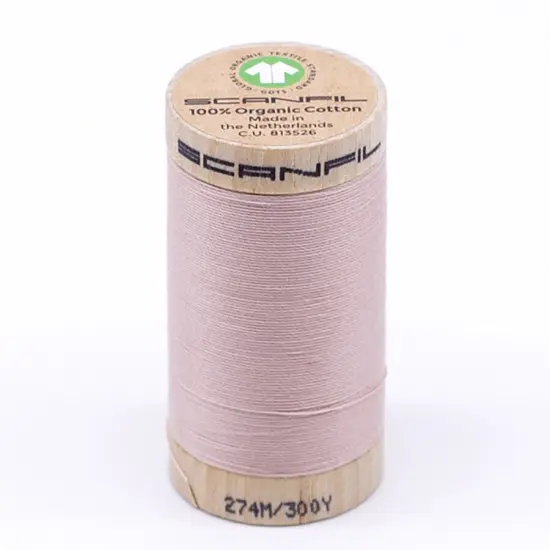 300 Yards Soft 30wt Organic Pima Cotton Sewing Thread Solid Rose Smoke {1}