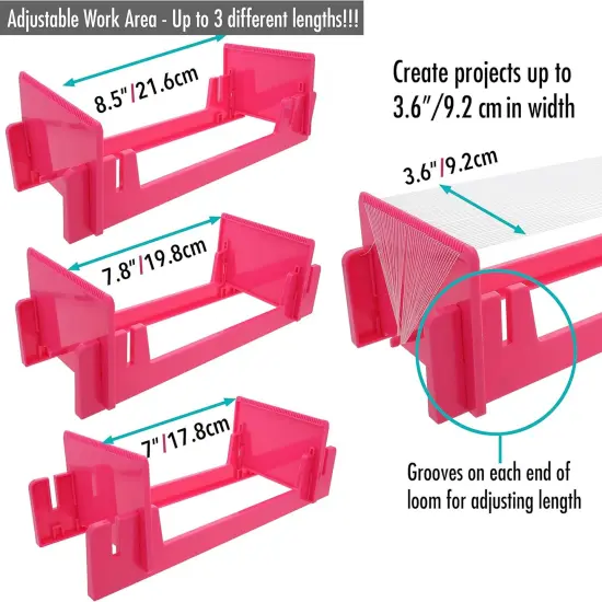 The Beadsmith LoomEEZ Japanese Bead Loom Kit &ndash; Includes Adjustable Loom, Miyuki Glass Beads, Thread & Needle, Warp Thread, Findings and Instructions &ndash; Make Bracelets, Necklaces, Belts, and More {3}