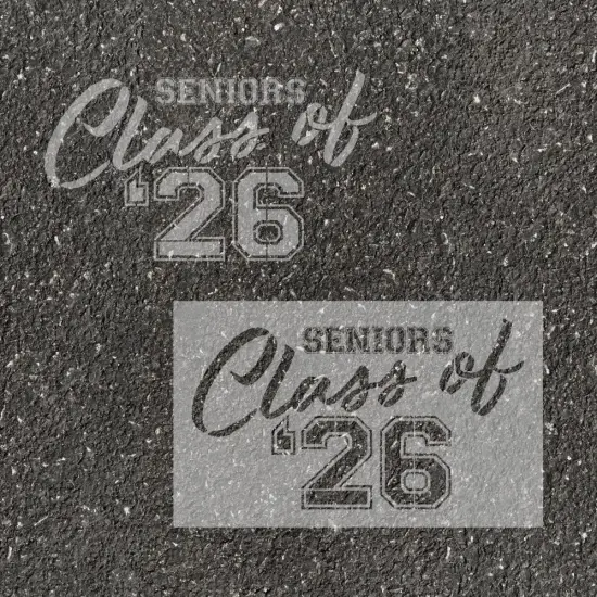 Varsity Class of Parking Space Stencil | High School Senior Parking Spot Stencil | Reusable Stencil | Stencil Ease | {1}