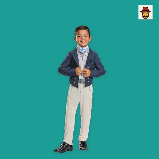 Kids Classic Little Mermaid Prince Eric Costume One-Piece Jumpsuit Jacket {1}