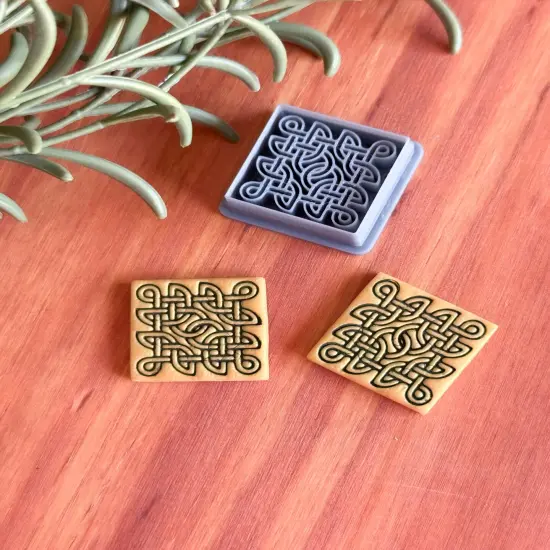 CELTIC SQUARED KNOT | IRISH ST PATRICKS DAY | CLAY CUTTER {2}