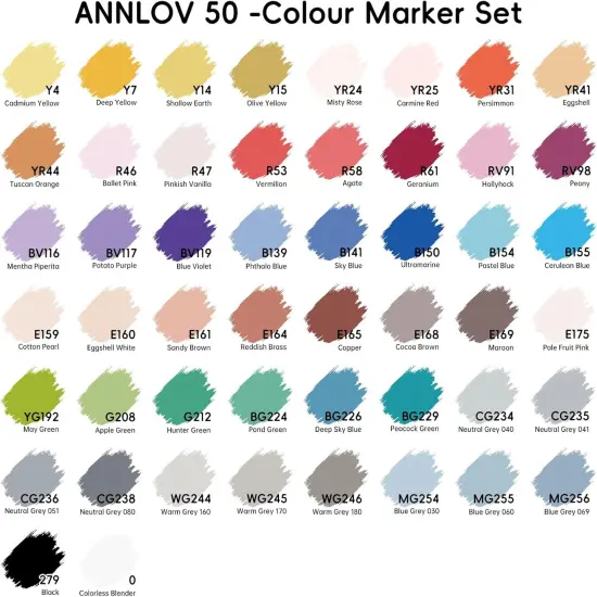 Alcohol Markers Brush Tip {6}