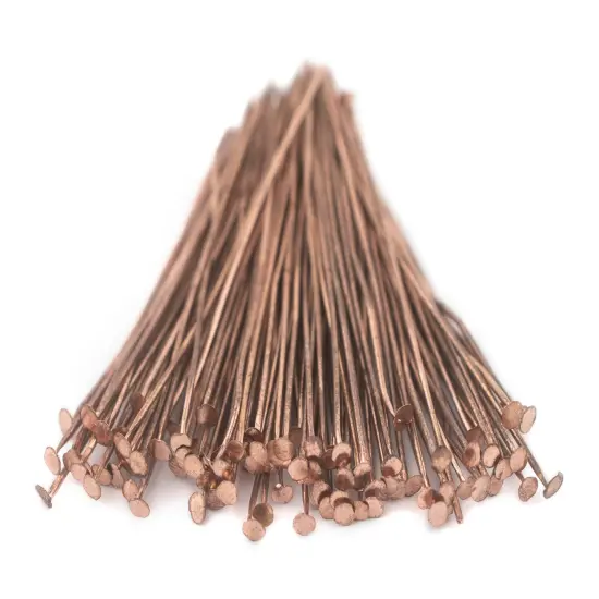 The Bead Chest Copper 21 Gauge 2 Inch Head Pins (Approx 100 pieces) {3}