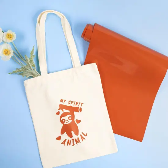 Heat Transfer Vinyl - 12&rdquo;x 25ft (Texas Orange) {2}