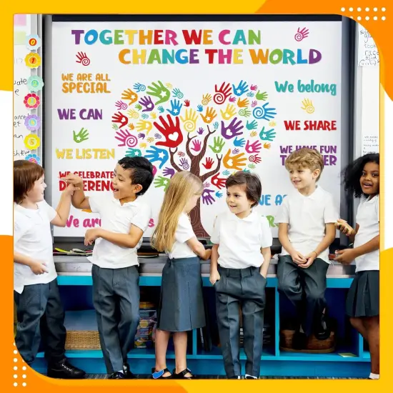131 Pcs Colorful Diversity Classroom Decorations {5}