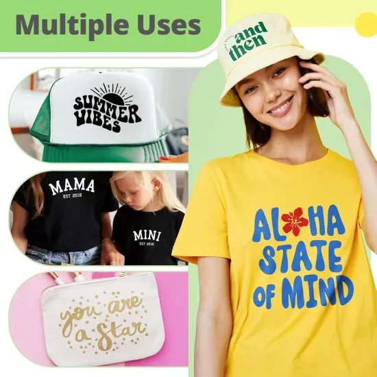 12" x 10ft White Iron on Vinyl for All Cutter Machine {2}