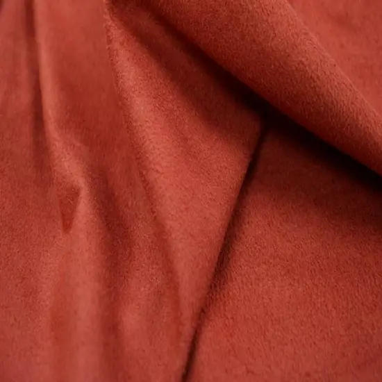 1 Yard Solid Rust Suede Knit Fabric 58/60" Wide Soft Micro Suede with Stretch for Apparel & Costume Fabric {1}