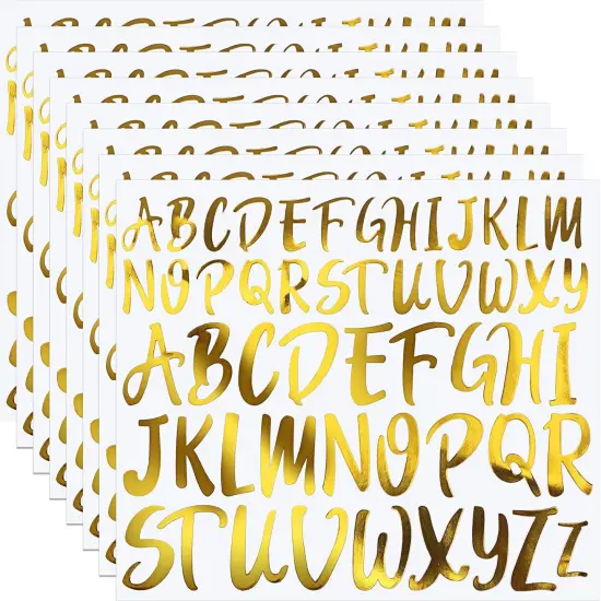 8 Sheets Letter Stickers {1}