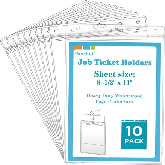 10 Pack Job Ticket Holders {1}