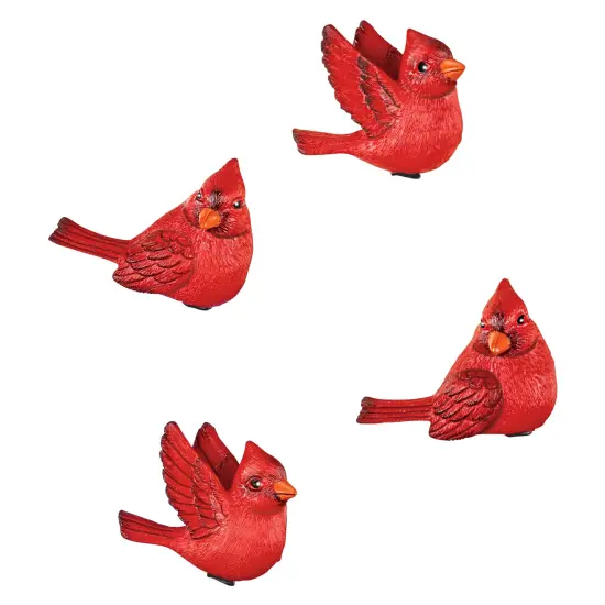 Collections Etc Decorative Cardinal Refrigerator Magnets - Set of 4 {2}