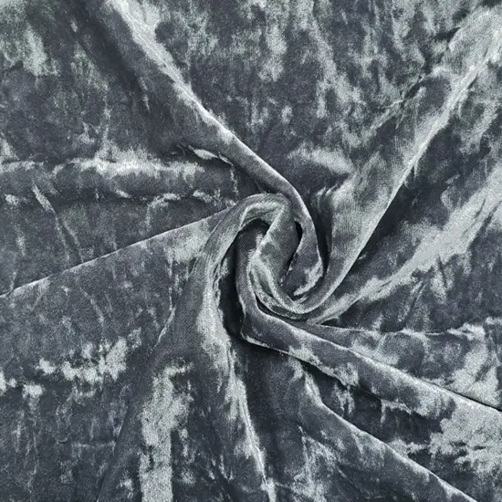 1 yard Stretch Velvet Crushed Ice Denim Apparel Fabric Polyester Spandex Soft Drapey Holiday Material 58/60" width {1}