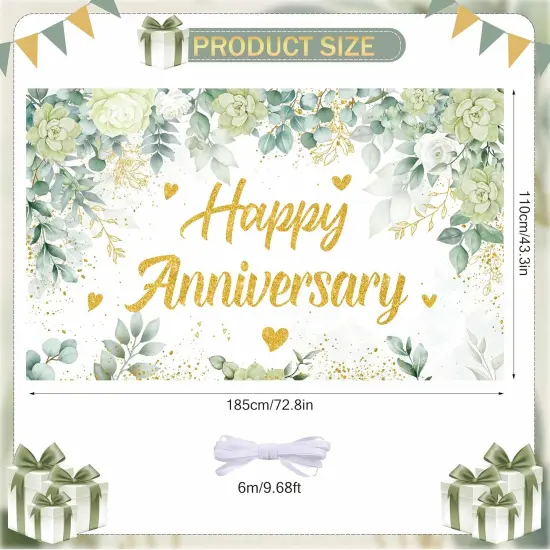 Sage Green Wedding Backdrop 71x43in - Cheers to Marriage Party Decor,71x43in {2}