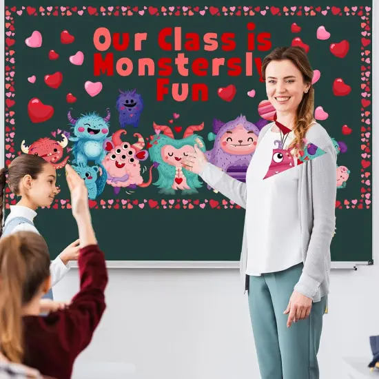 Monstersly Valentines Day Bulletin Board Kit {4}