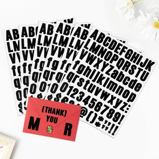 Alphabet Stickers - 10 Sheets Mailbox Numbers {3}
