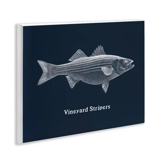 Stupell Industries Vineyard Stripers Fish Wall Plaque Design by Phillipa Katz {3}