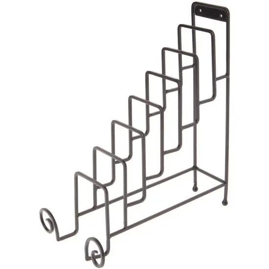 Bard's Wrought Iron 8 Plate Table Stand, 14.25" H x 7" W x 12" D (For 6" - 9" Plates) {1}