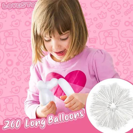 100PCS 260 Long Balloons, White Magic Latex Balloons Thicken Twisting for Birthday Wedding Party Decorations {5}